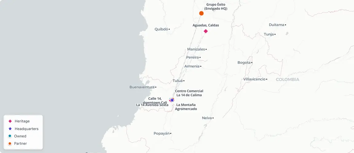 Aguadas to Cali in 1950, then 71 years contained in one city — until 2021 sent La 14's stores to owners outside it.