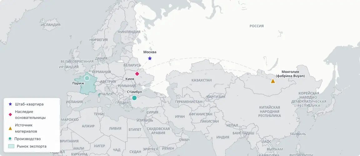 Кашемир из Монголии, овчина из Стамбула — сшито в Москве, показано в Париже.