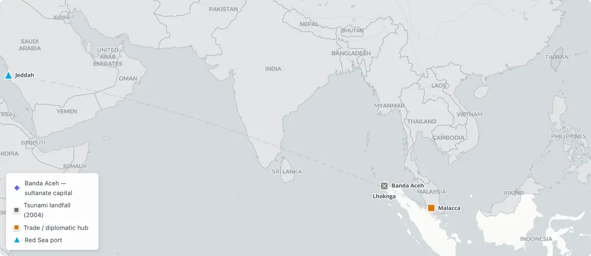 The chokepoint that made Aceh rich for five centuries made its coast the tsunami's first landfall.