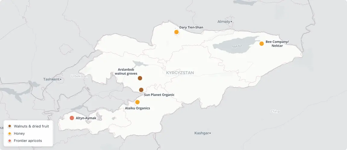 Scattered across three terroirs, not clustered.