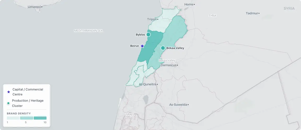 Lebanon's founder economy concentrates in Beirut across three sectors β fashion, food, and hospitality β built and rebuilt through successive financial crises and the 2020 port explosion; the brands that survived are among the most crisis-tested in the Middle East.