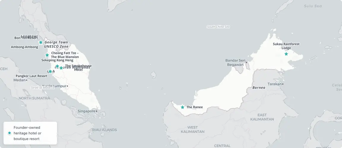 Five zones, one sector β Penang to Borneo and every ecological register between.