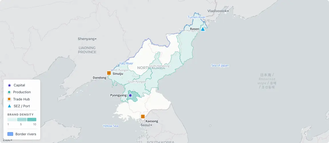 North Korea's donju operate through state-licensed commercial zones concentrated in Pyongyang β space that cannot be transferred, inherited, or formally valued β making this a founder geography where succession is structurally impossible rather than merely unplanned.