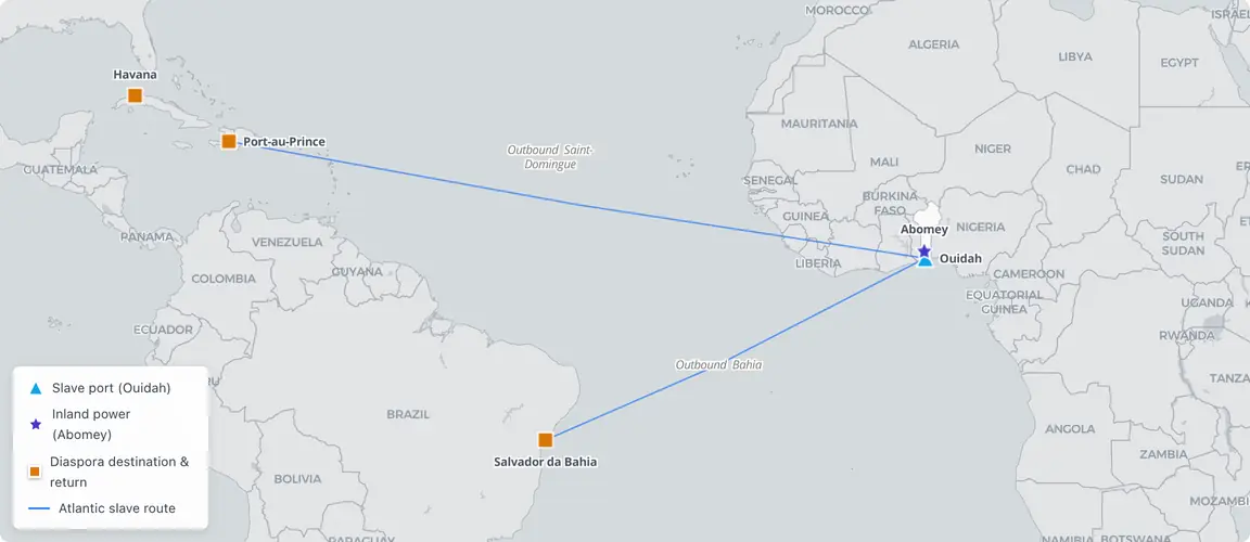The routes that carried Vodun out carried it home.
