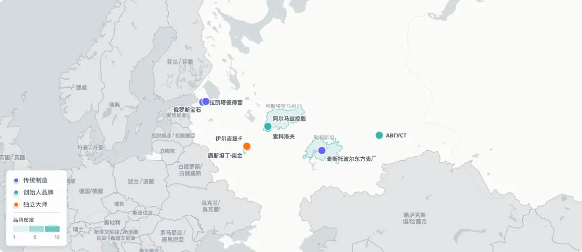 五个地区,而非两座城市——俄罗斯珠宝与制表业的复兴是一张分散的传统工艺地图。
