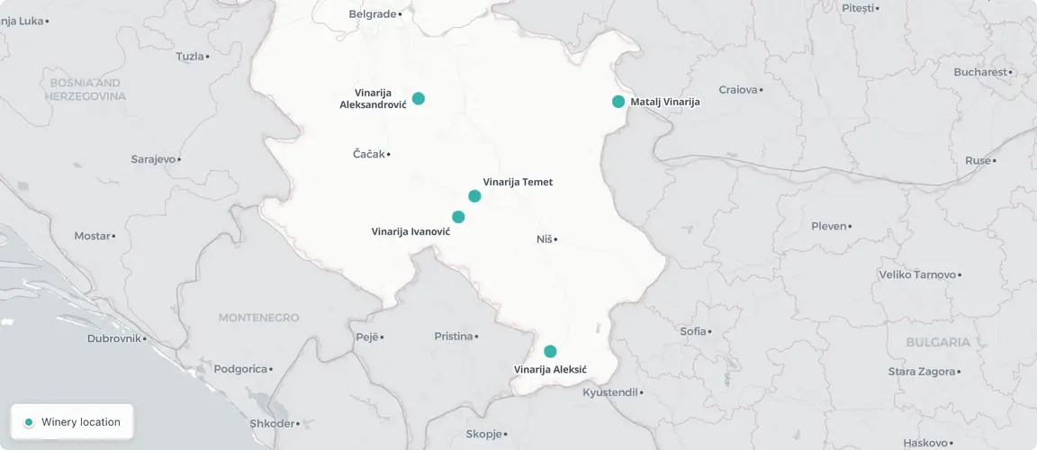 Five regions, one grape strategy: Serbia's indigenous revival is national, not a single terroir.